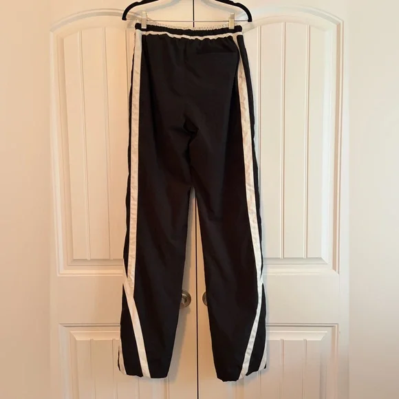 Rhude Ski Track Pants Black White Men's Size S EUC